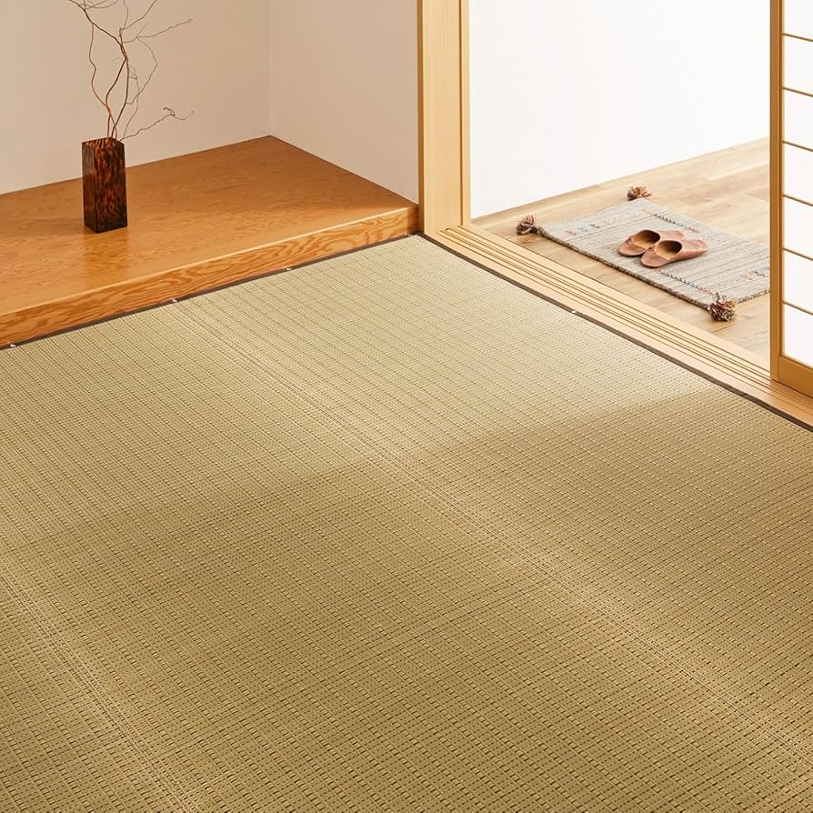 【2点おまとめ】い草上敷　8帖、花ござ　8帖 楽天市場】い草 上敷き 花ござ 与那国 8畳 約352×352cm ブラウン